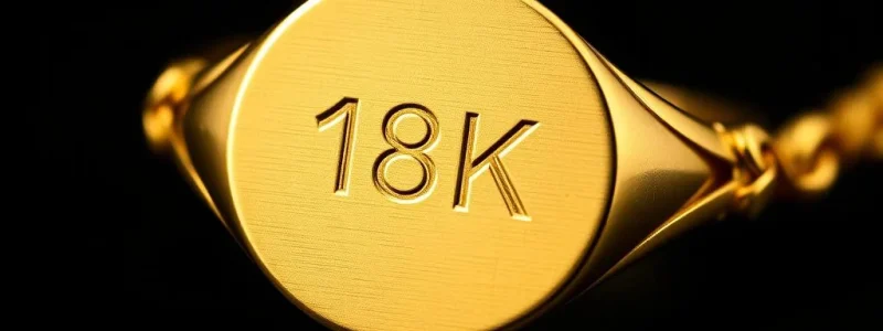 Close-up-of-18K-gold-showing-its-rich-yellow-color-and-hallmark-stamp